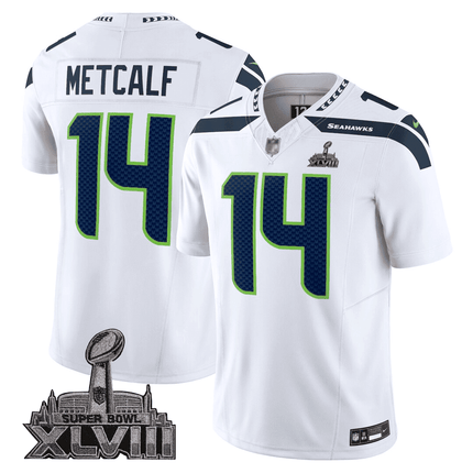 Men's Seattle Seahawks Jersey - SB XLVIII & Washington Home Patch