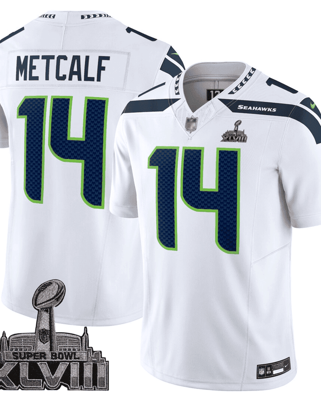 Men's Seattle Seahawks Jersey - SB XLVIII & Washington Home Patch
