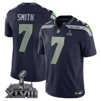 Men's Seattle Seahawks Jersey - SB XLVIII & Washington Home Patch
