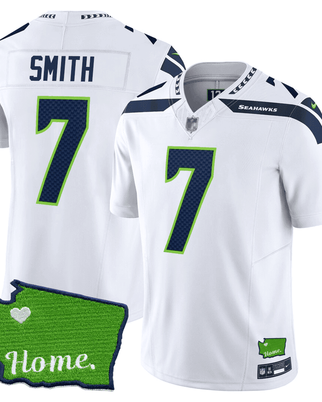 Men's Seattle Seahawks Jersey - SB XLVIII & Washington Home Patch