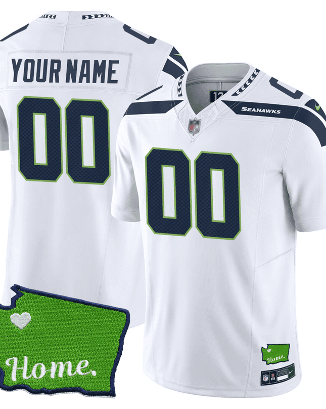 Men's Seattle Seahawks Jersey - SB XLVIII & Washington Home Patch
