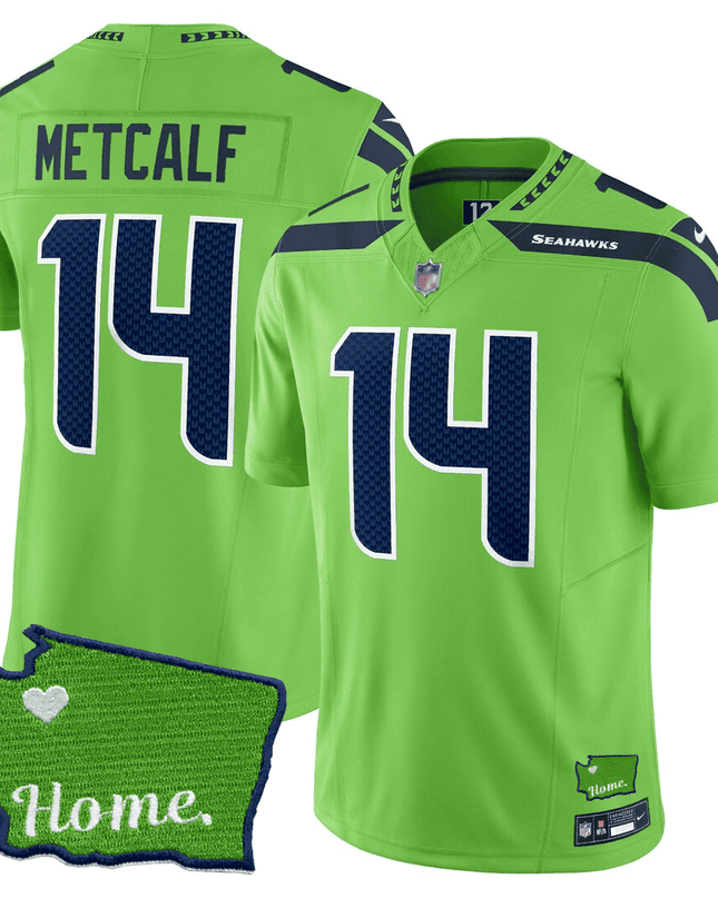 Men's Seattle Seahawks Jersey - SB XLVIII & Washington Home Patch