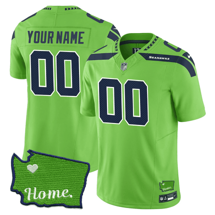 Men's Seattle Seahawks Jersey - SB XLVIII & Washington Home Patch