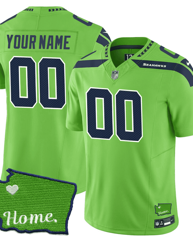 Men's Seattle Seahawks Jersey - SB XLVIII & Washington Home Patch