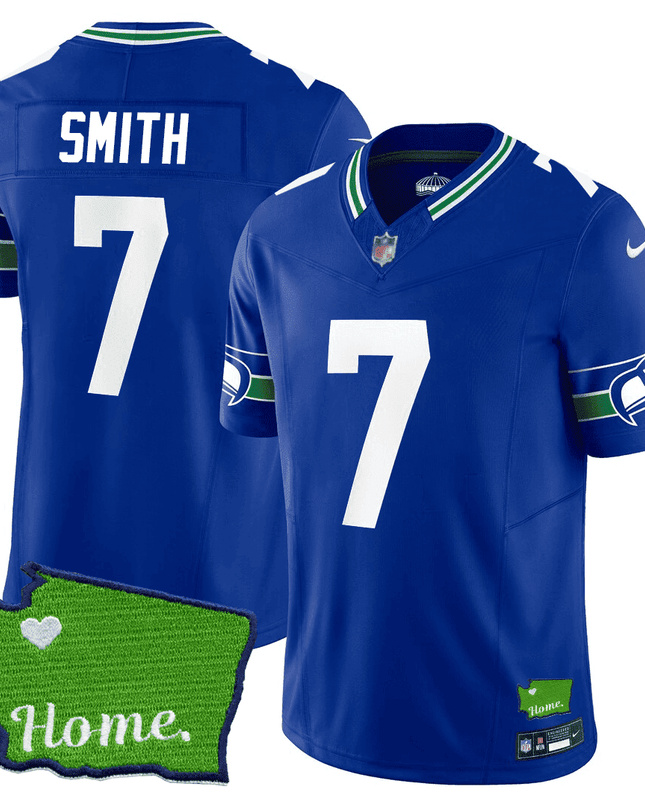Men's Seattle Seahawks Jersey - SB XLVIII & Washington Home Patch