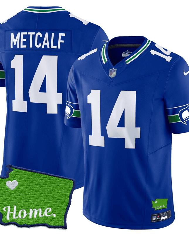 Men's Seattle Seahawks Jersey - SB XLVIII & Washington Home Patch