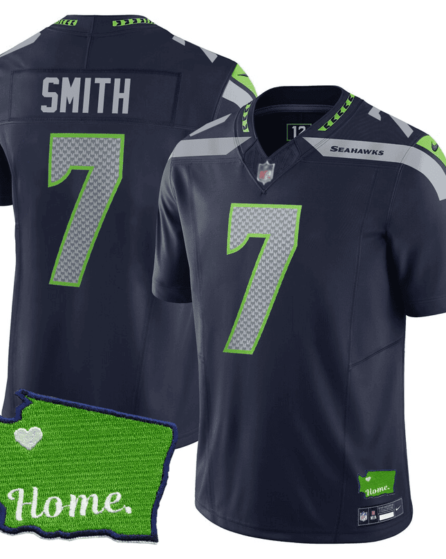 Men's Seattle Seahawks Jersey - SB XLVIII & Washington Home Patch