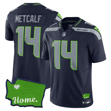 Men's Seattle Seahawks Jersey - SB XLVIII & Washington Home Patch