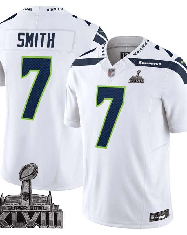 Men's Seattle Seahawks Jersey - SB XLVIII & Washington Home Patch