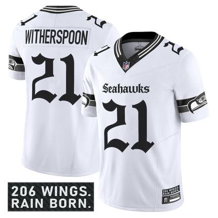 Men's Seattle Seahawks 'Gothic Rain City Shadows Edition' Vapor Limited Jersey - All Stitched