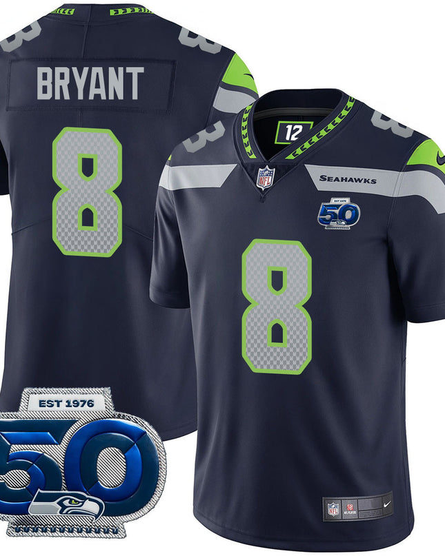 Men's Seattle Seahawks 50th Season Vapor Limited Jersey - All Stitched