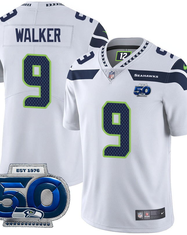 Men's Seattle Seahawks 50th Season Vapor Limited Jersey - All Stitched
