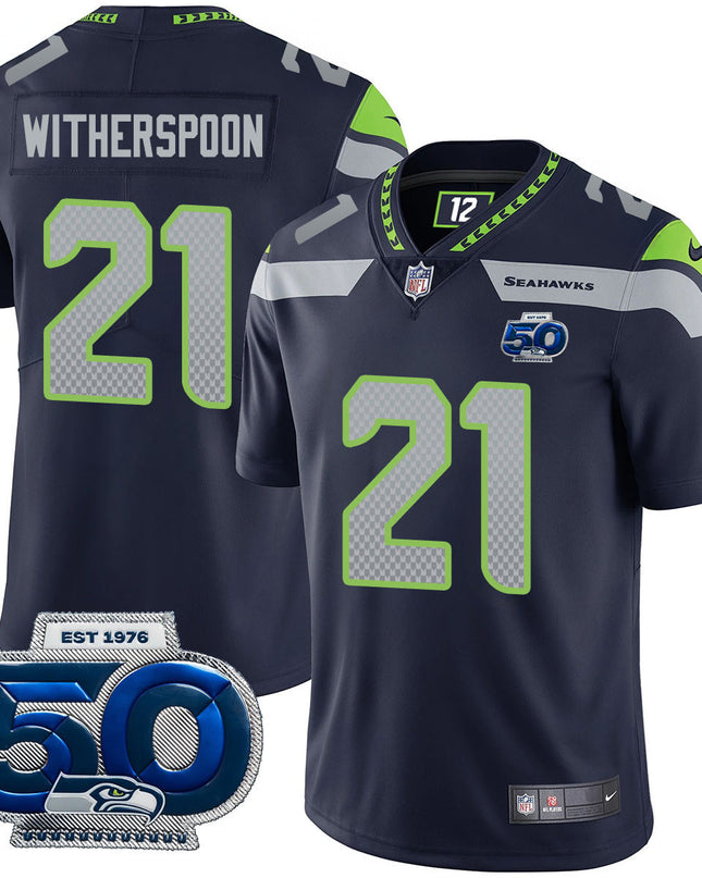 Men's Seattle Seahawks 50th Season Vapor Limited Jersey - All Stitched