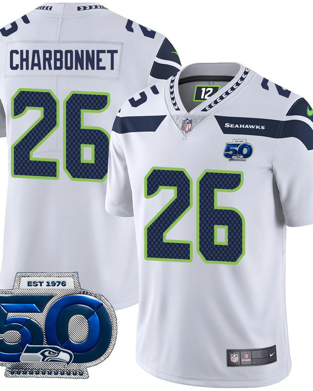 Men's Seattle Seahawks 50th Season Vapor Limited Jersey - All Stitched