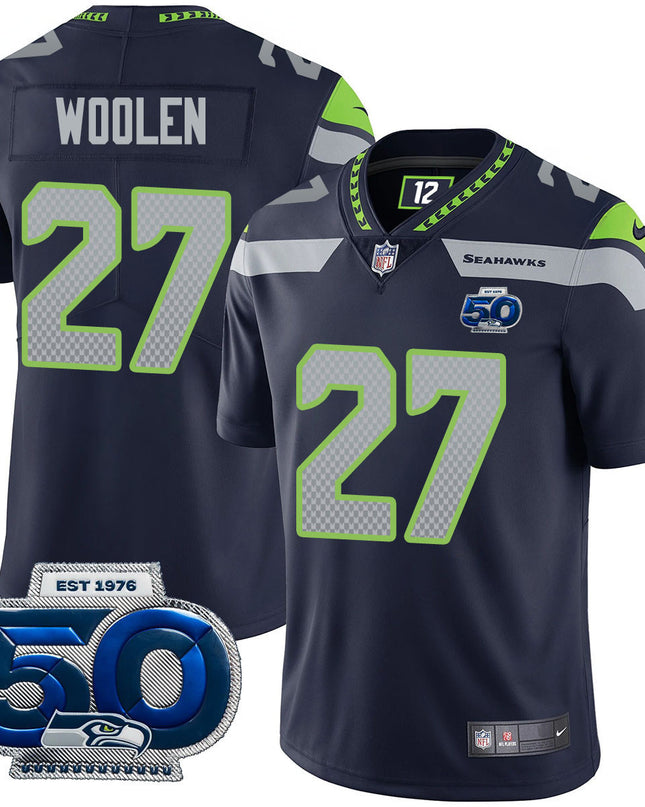 Men's Seattle Seahawks 50th Season Vapor Limited Jersey - All Stitched