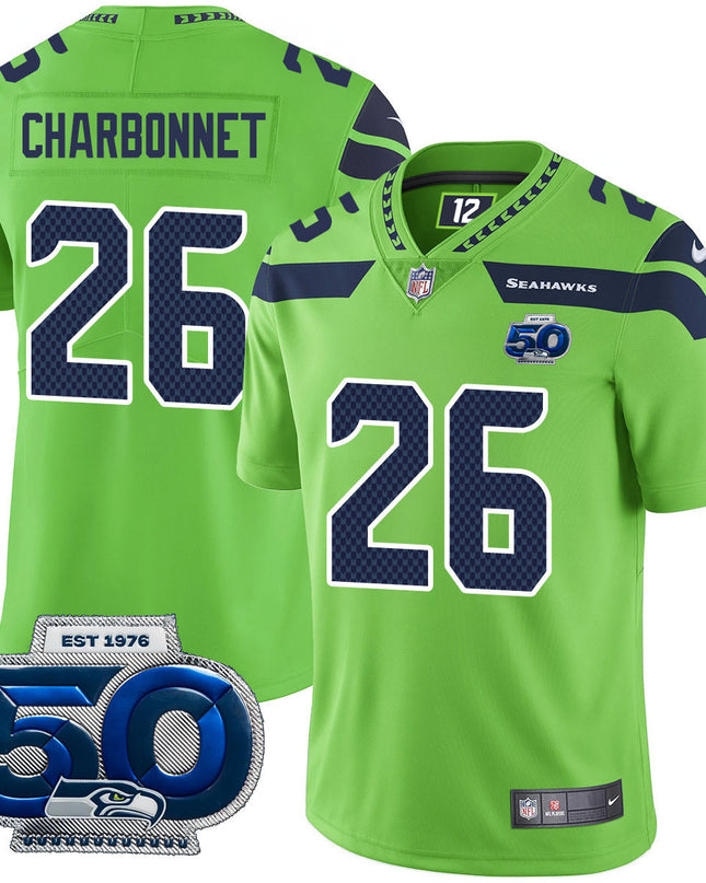 Men's Seattle Seahawks 50th Season Vapor Limited Jersey - All Stitched