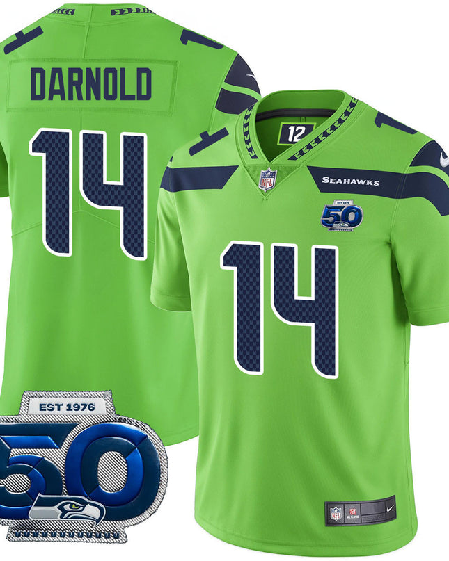 Men's Seattle Seahawks 50th Season Vapor Limited Jersey - All Stitched