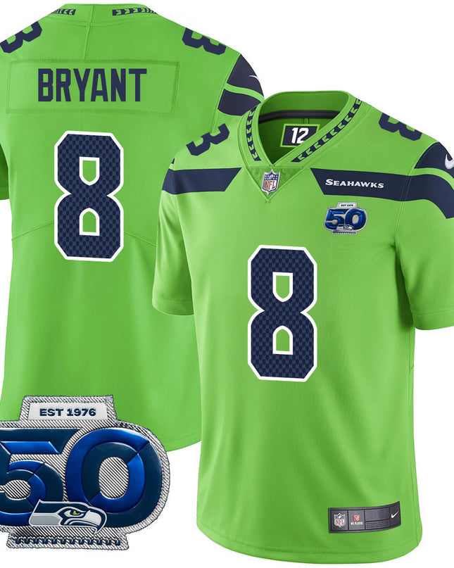 Men's Seattle Seahawks 50th Season Vapor Limited Jersey - All Stitched