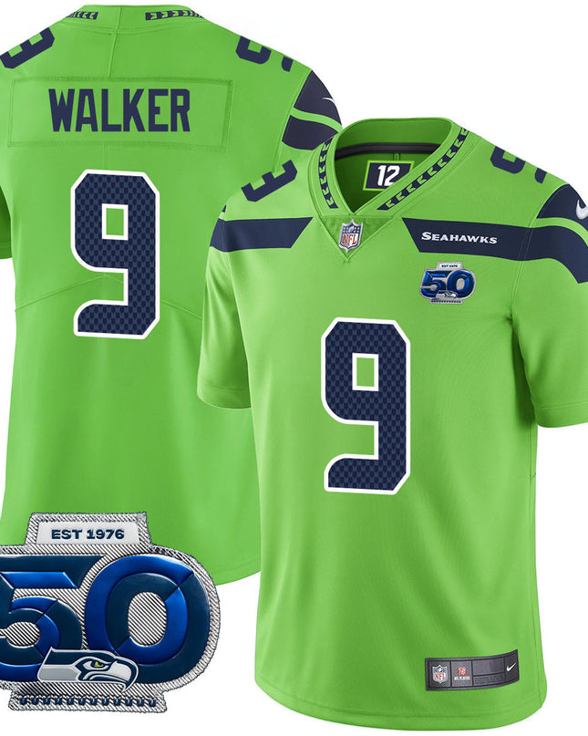 Men's Seattle Seahawks 50th Season Vapor Limited Jersey - All Stitched