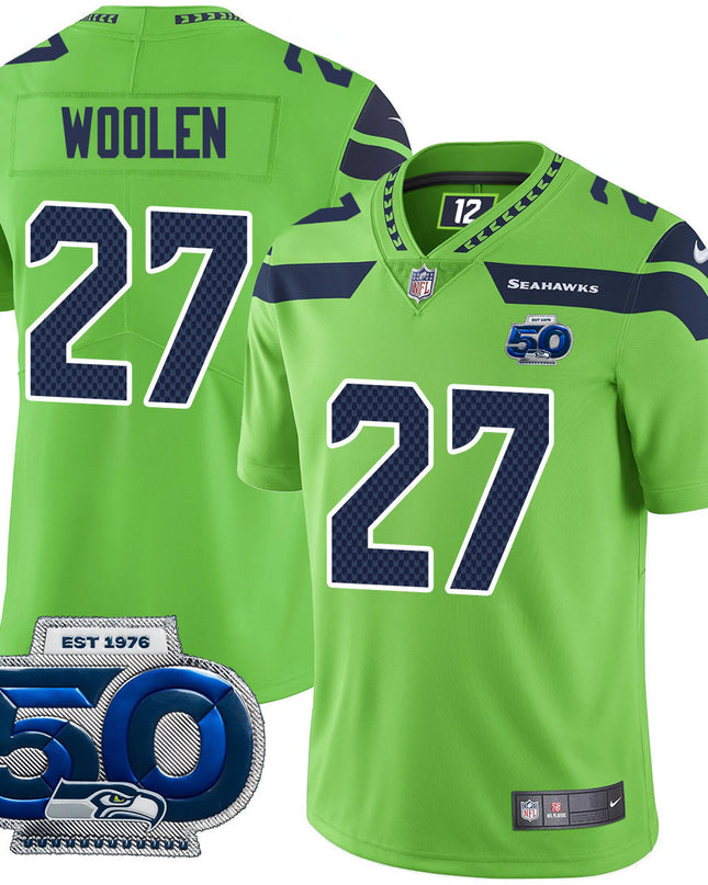 Men's Seattle Seahawks 50th Season Vapor Limited Jersey - All Stitched