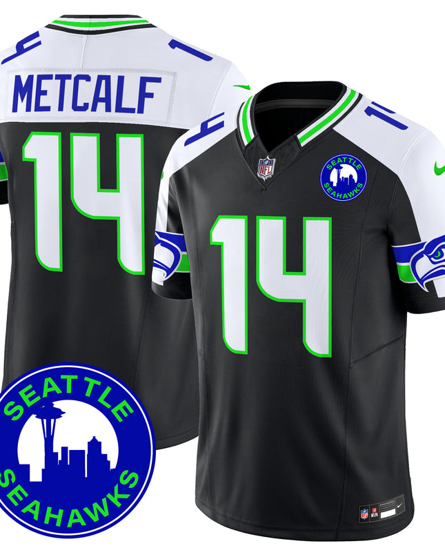 Men's Seahawks 2024 Seattle City Patch Vapor Limited Jersey - All Stitched