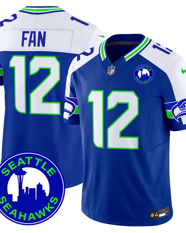 Men's Seahawks 2024 Seattle City Patch Vapor Limited Jersey - All Stitched