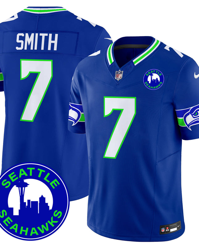 Men's Seahawks 2024 Seattle City Patch Vapor Limited Jersey - All Stitched