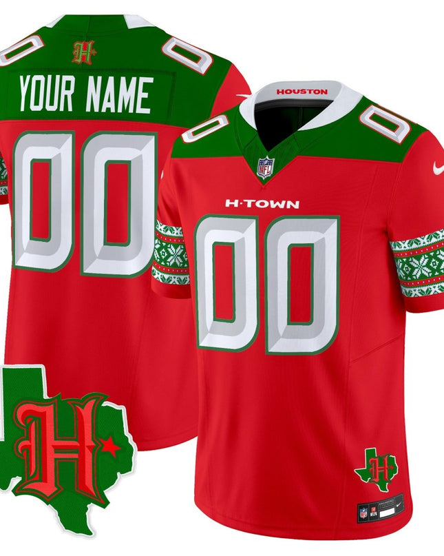 Houston Texans 2024 Christmas Vapor Limited Jersey - All Stitched HOUTEX_KDZ - KINDOZY
