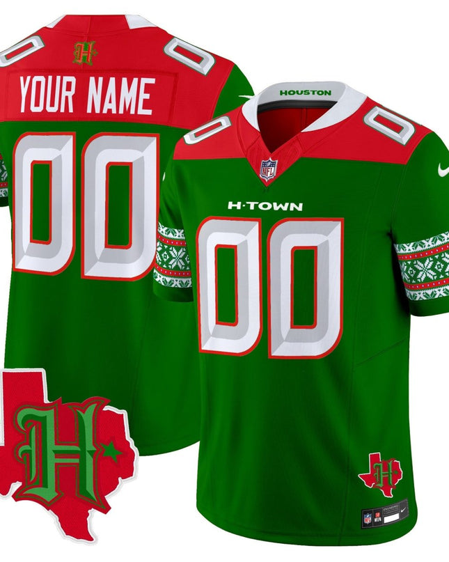 Houston Texans 2024 Christmas Vapor Limited Jersey - All Stitched HOUTEX_KDZ - KINDOZY