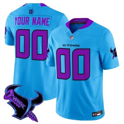 Houston Texans 2025 DJ Screw Vapor Limited Custom Jersey - All Stitched HOUTEX_KDZ - KINDOZY