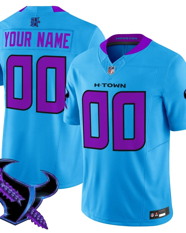 Houston Texans 2025 DJ Screw Vapor Limited Custom Jersey - All Stitched HOUTEX_KDZ - KINDOZY