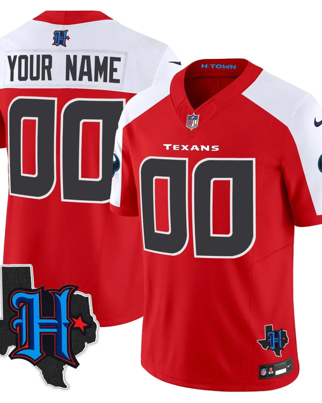 Houston Texans 2025 Texas Patch Vapor Limited Custom Jersey - All Stitched HOUTEX_KDZ - KINDOZY