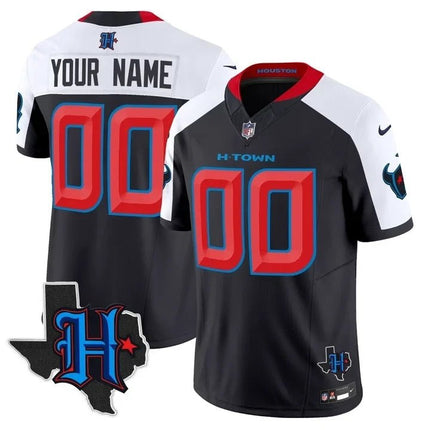Houston Texans 2025 Texas Patch Vapor Limited Custom Jersey - All Stitched HOUTEX_KDZ - KINDOZY