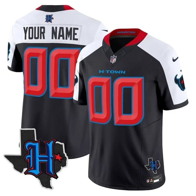 Houston Texans 2025 Texas Patch Vapor Limited Custom Jersey - All Stitched HOUTEX_KDZ - KINDOZY