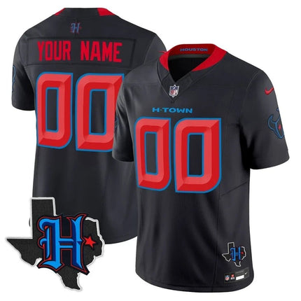 Houston Texans 2025 Texas Patch Vapor Limited Custom Jersey - All Stitched HOUTEX_KDZ - KINDOZY