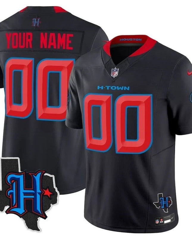 Houston Texans 2025 Texas Patch Vapor Limited Custom Jersey - All Stitched HOUTEX_KDZ - KINDOZY