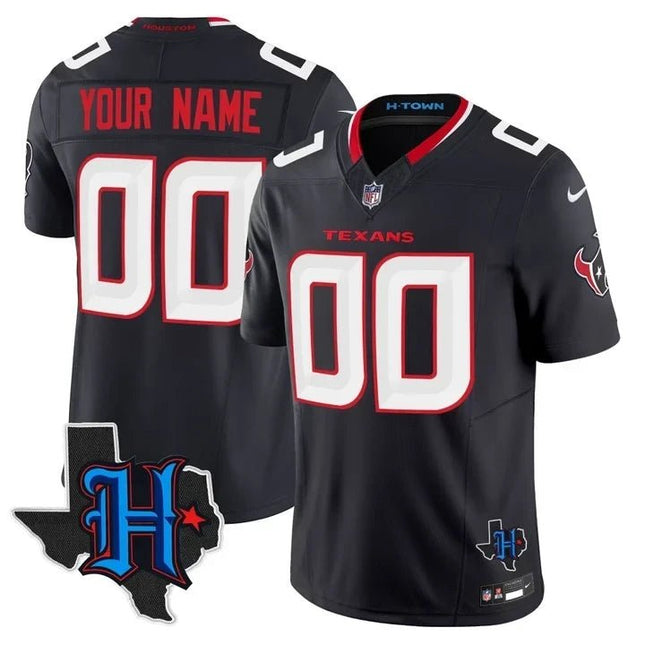 Houston Texans 2025 Texas Patch Vapor Limited Custom Jersey - All Stitched HOUTEX_KDZ - KINDOZY