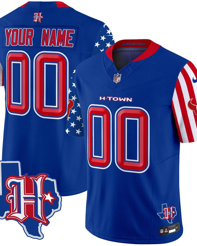 Houston Texans American Style Vapor Limited Custom Jersey - All Stitched HOUTEX_KDZ - KINDOZY