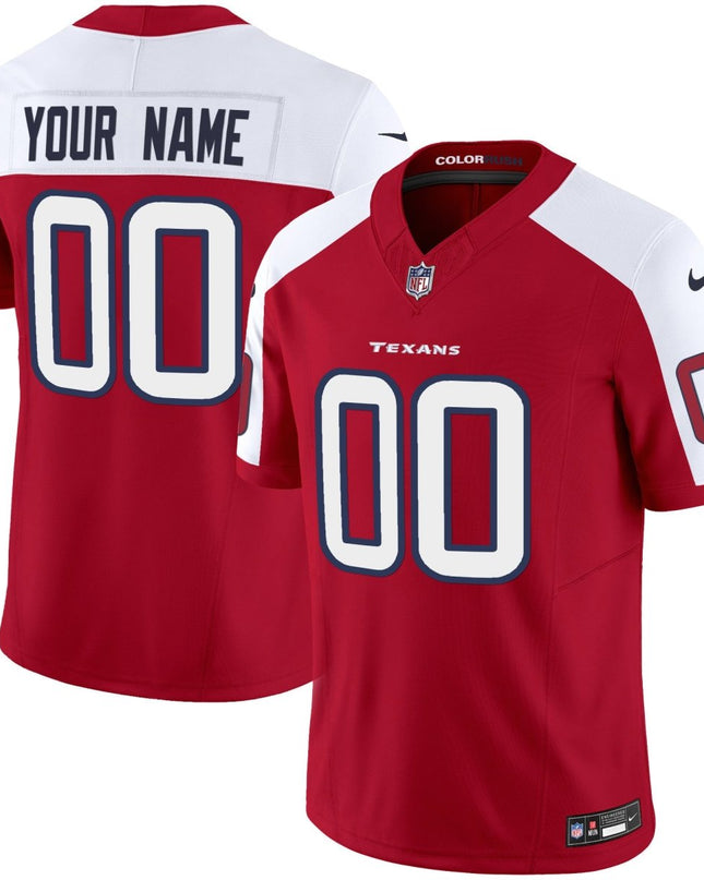 Houston Texans Color Rush Legend Vapor Custom Jersey - All Stitched HOUTEX_KDZ - KINDOZY