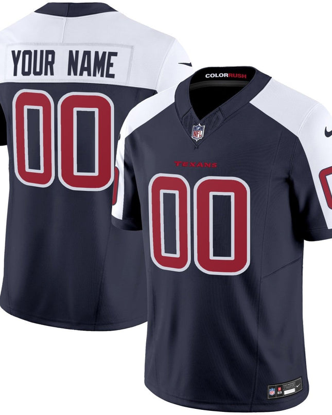 Houston Texans Color Rush Legend Vapor Custom Jersey - All Stitched HOUTEX_KDZ - KINDOZY