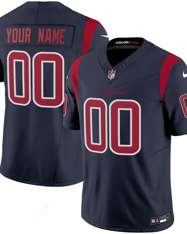 Houston Texans Color Rush Legend Vapor Custom Jersey - All Stitched HOUTEX_KDZ - KINDOZY