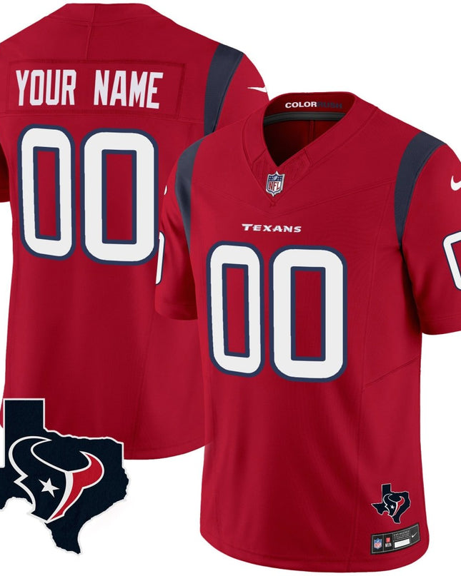 Houston Texans Color Rush Legend Vapor Custom Jersey V2 - All Stitched HOUTEX_KDZ - KINDOZY