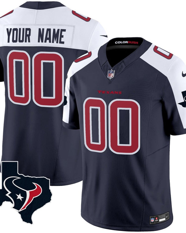 Houston Texans Color Rush Legend Vapor Custom Jersey V2 - All Stitched HOUTEX_KDZ - KINDOZY