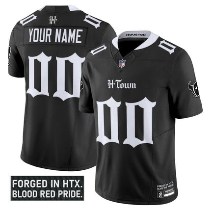 Houston Texans 'Gothic Lone Star Shadows Edition' Vapor Limited Custom Jersey - All Stitched HOUTEX_KDZ - KINDOZY