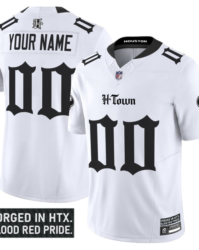 Houston Texans 'Gothic Lone Star Shadows Edition' Vapor Limited Custom Jersey - All Stitched HOUTEX_KDZ - KINDOZY
