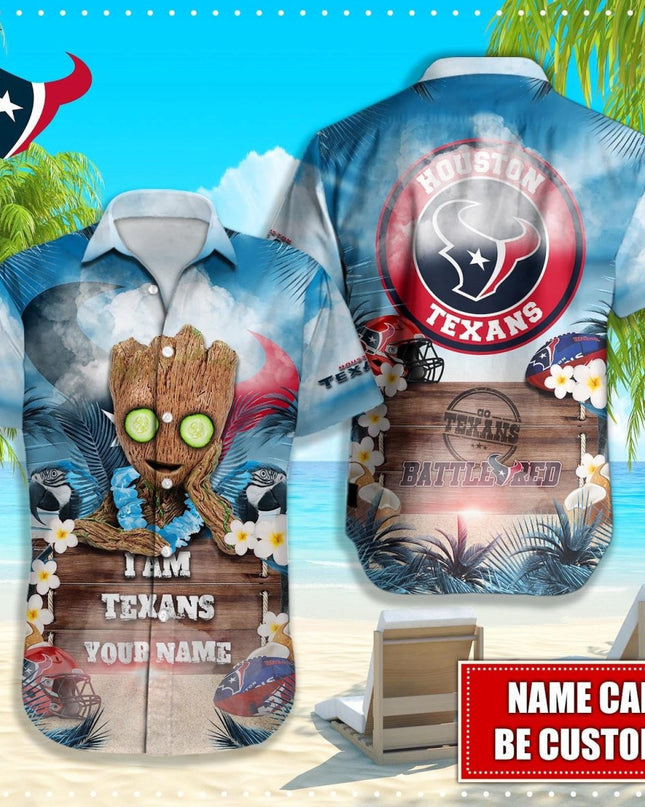 Houston Texans NFL - Hawaiian shirt custom Q - 48112 HOUTEX_KDZ - KINDOZY