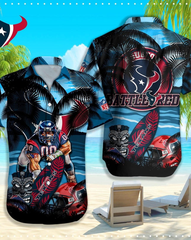 Houston Texans NFL - Hawaiian shirt Q - 48184 HOUTEX_KDZ - KINDOZY
