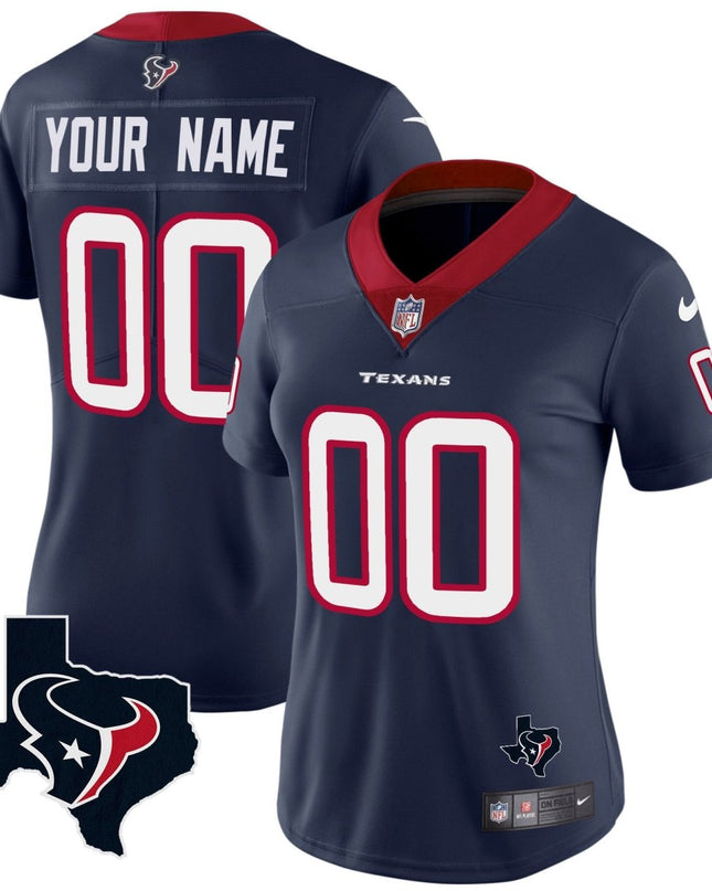 Houston Texans Vapor Limited Custom Jersey - All Stitched HOUTEX_KDZ - KINDOZY