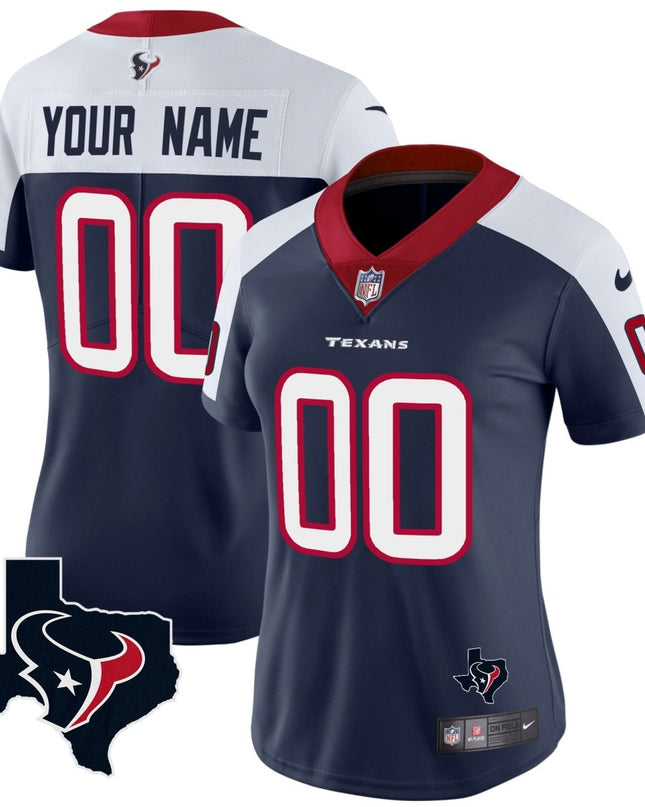 Houston Texans Vapor Limited Custom Jersey - All Stitched HOUTEX_KDZ - KINDOZY