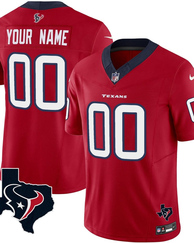 Houston Texans Vapor Limited Custom V8 Jersey - All Stitched HOUTEX_KDZ - KINDOZY